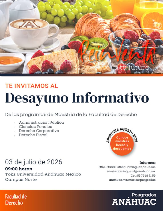 Desayuno informativo Facultad de Derecho