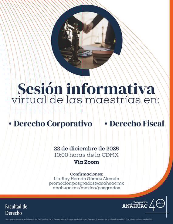 SI M en Derecho Corporativo y M. en Derecho Fiscal 22.12.25