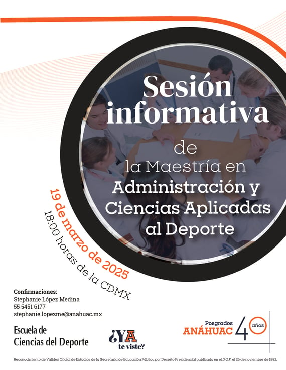 SI M. en Adminisración y Ciencias Aplicadas al Deporte 19.03.25