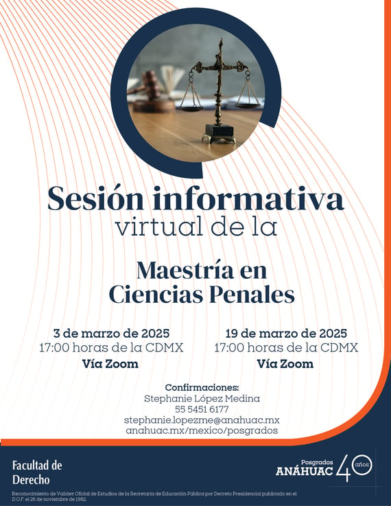 SI M. en Ciencias Penales 03 y 19 de marzo