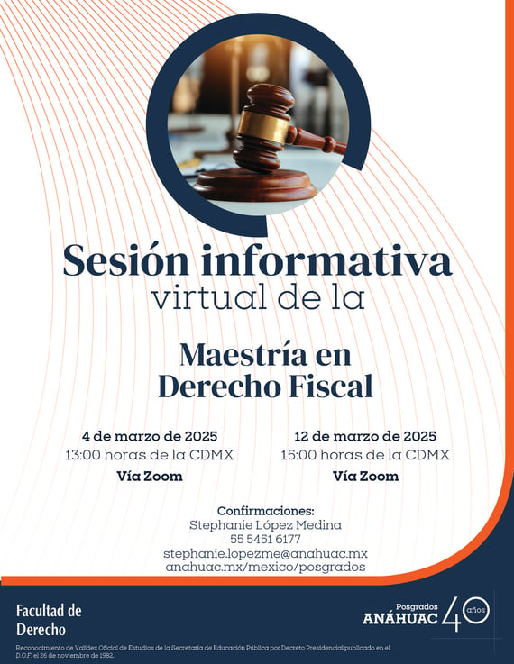 SI M. en Derecho Fiscal 04 y 12 de marzo