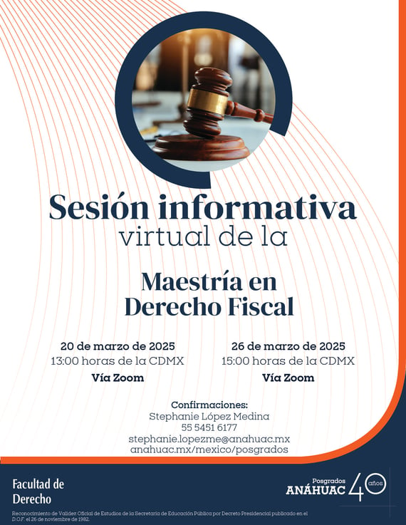 SI M. en Derecho Fiscal 20 y 26 de marzo