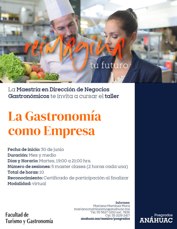 Taller Gastronomía JunioJulio 2026