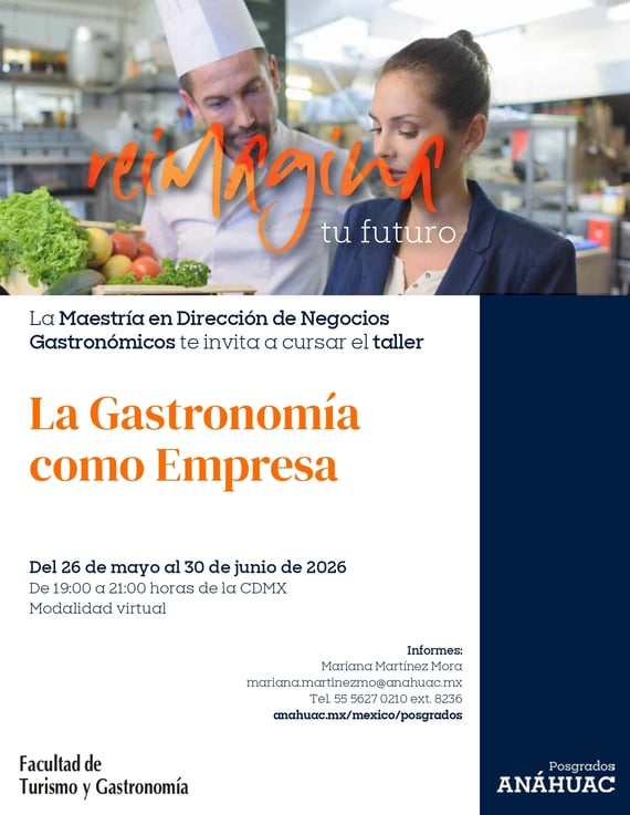Taller La Gastronomía como Empresa Mayo 2026
