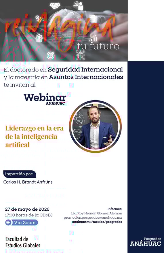 Webinar Liderazgo en la Era de la Inteligencia Artificial - Estudios Globales - 27.05.26